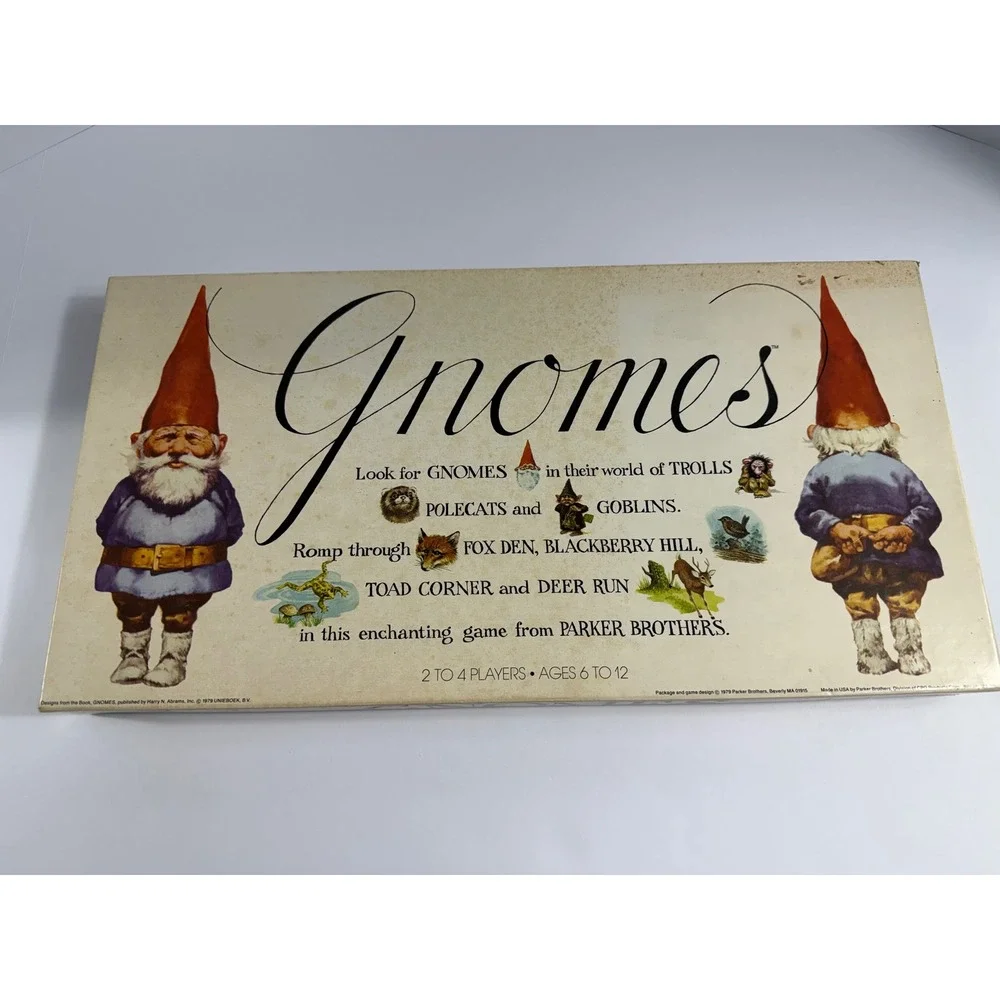 Vintage 1979 Parker Brothers GNOMES Board Game Complete No 154 Rare Fantasy